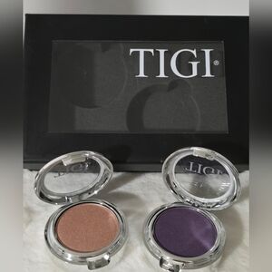 TIGI High Density Eyeshadow Set - In Natyral & Purple Haze New In Case